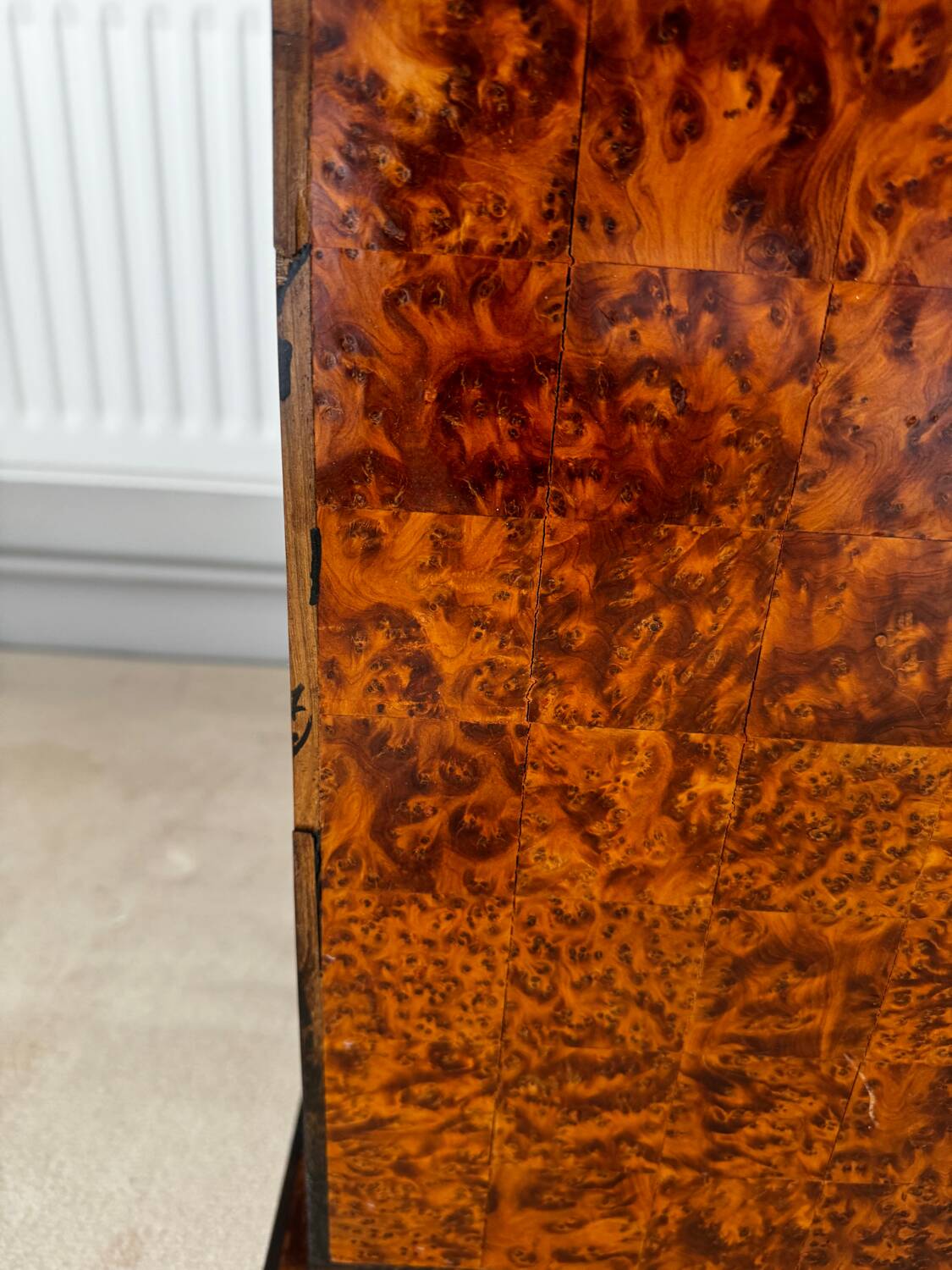 Marquetry side table