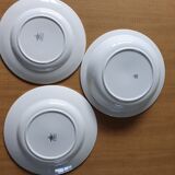 Digoin Sarreguemines Basque flats set