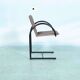 Set of four postmodern Metaform 'Cirkel' dining chairs.