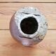 Glazed pyrite stoneware pot