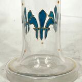 Italian Art Nouveau glass liquor set from 1920s