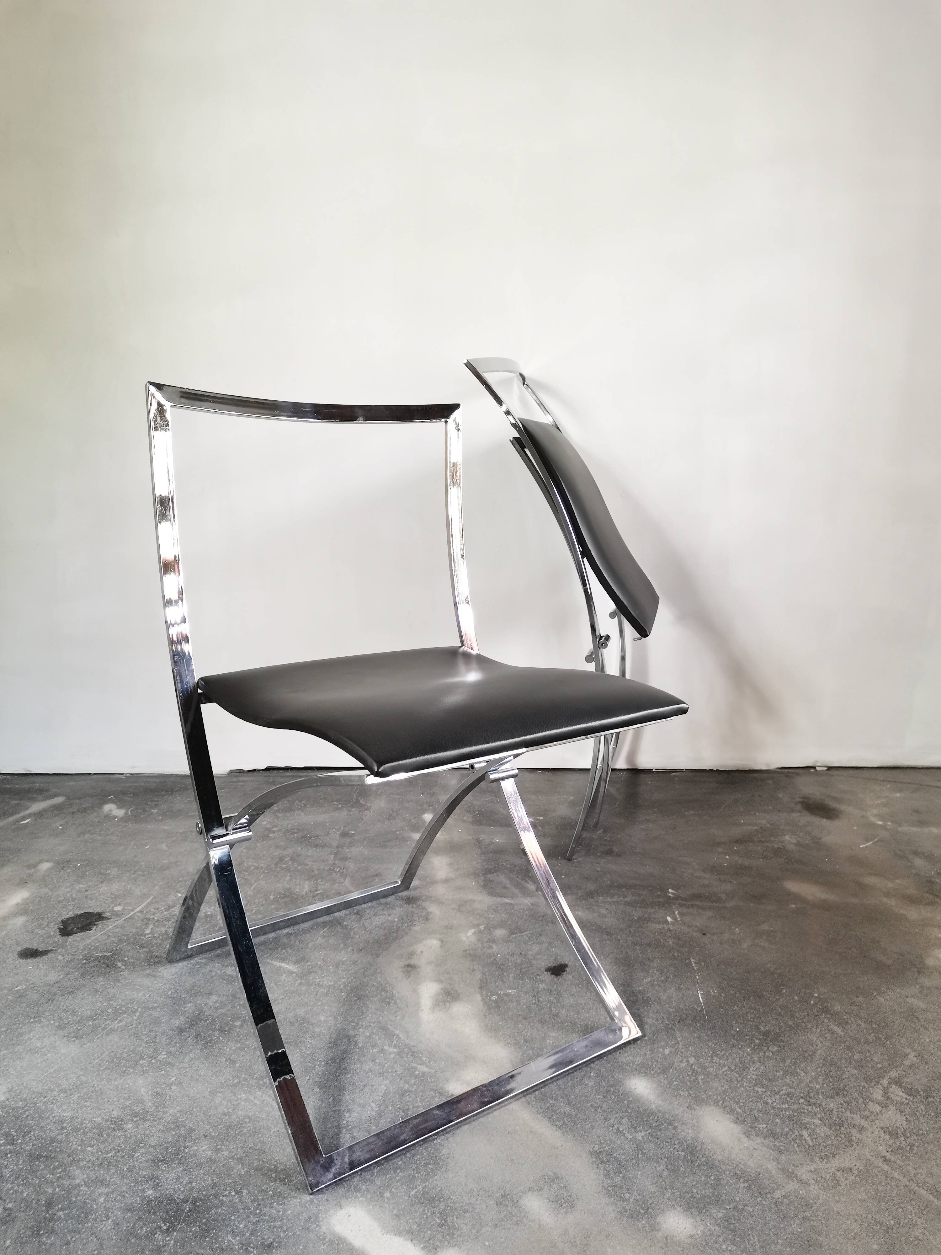 Marcello Cuneo, Model “Luisa”, 1970s Set of 2 Dining Chairs