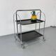 Mid-century Bauhaus Dinett foldable serving trolley from Bremshey Solingen, 1960s