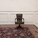 Large classic English green Chesterfield office chair