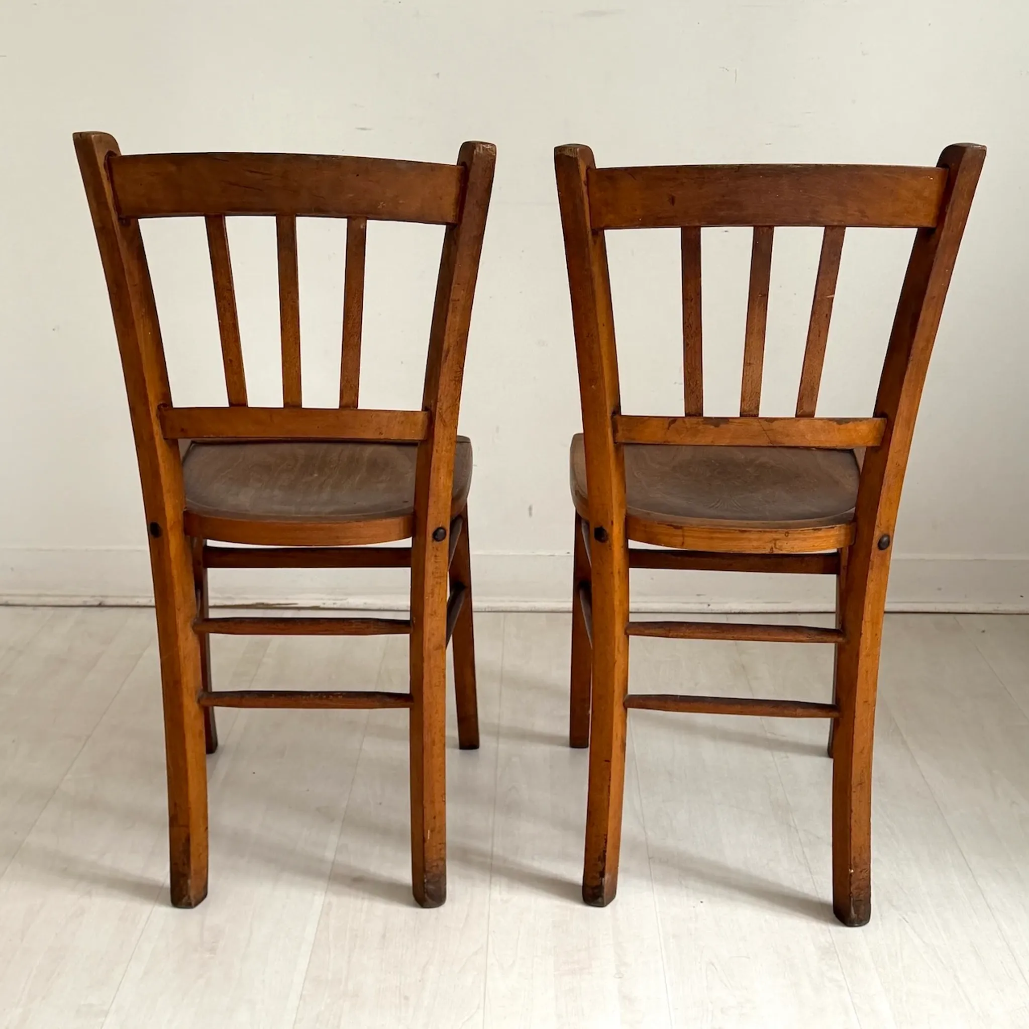 Pair of vintage Thonet style chairs