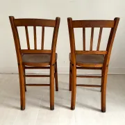 Pair of vintage Thonet style chairs