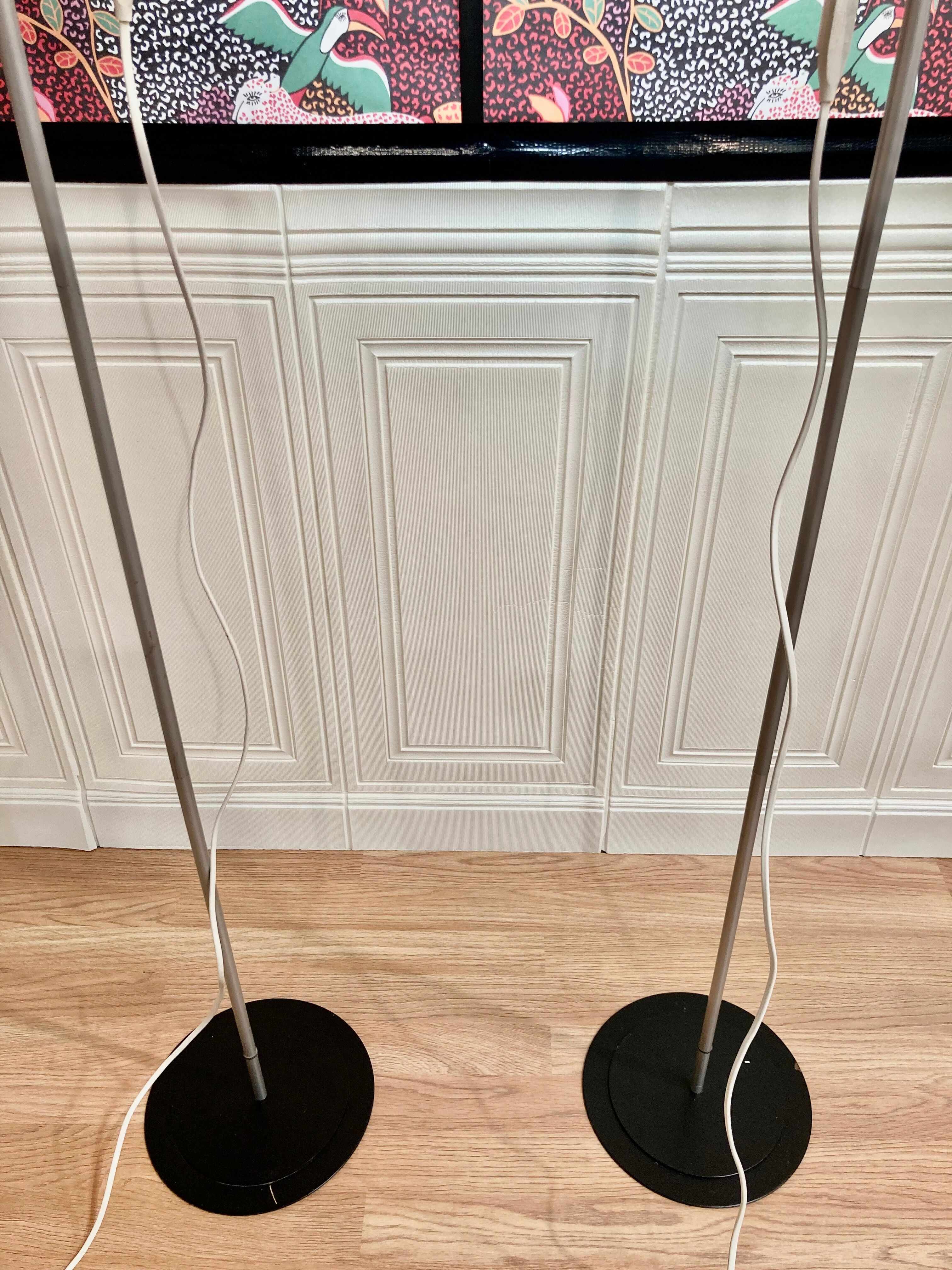 A pair of modular design floor lamps from the 1960s.