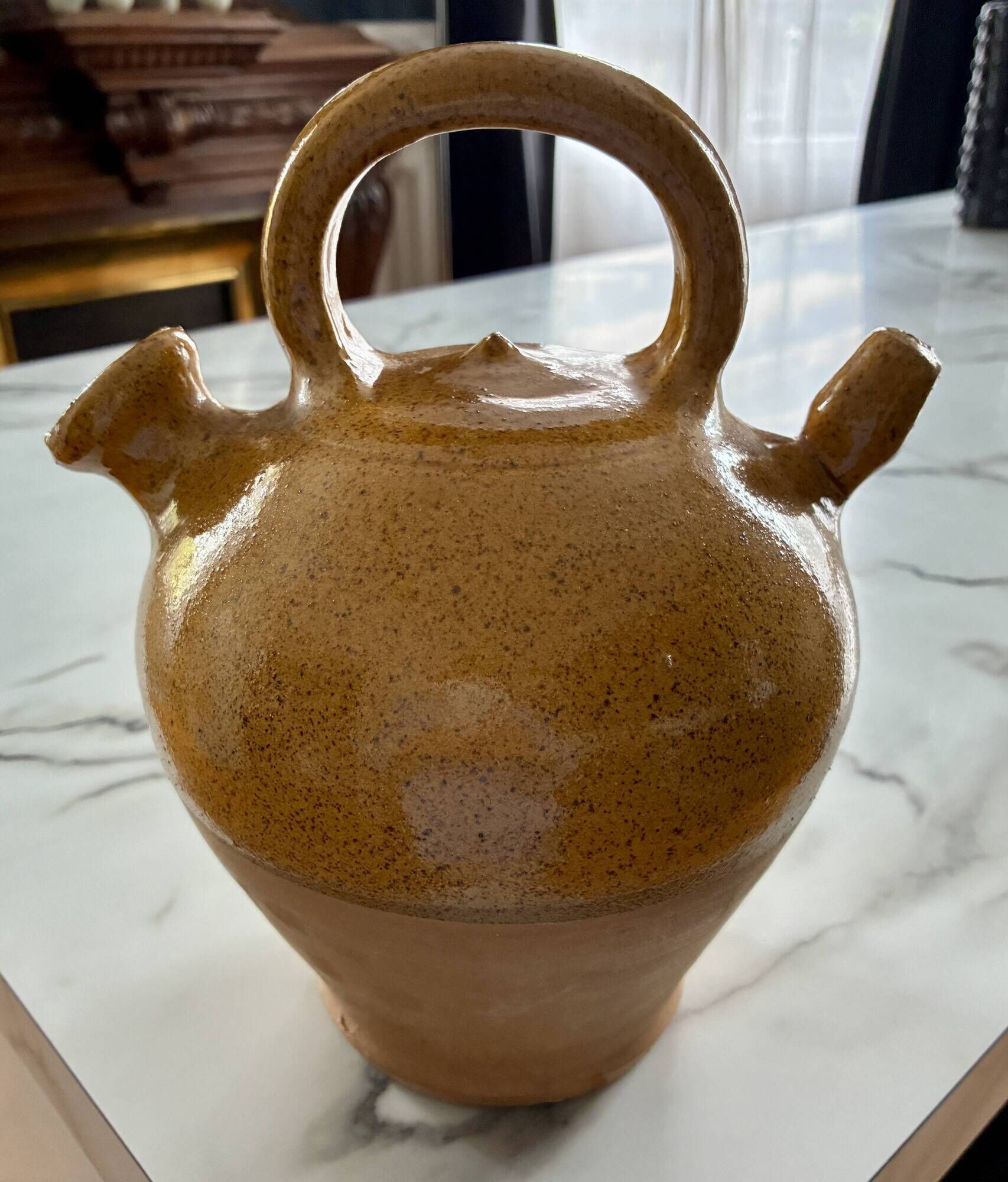 Pichet cruche gargoulette terre cuite ancienne