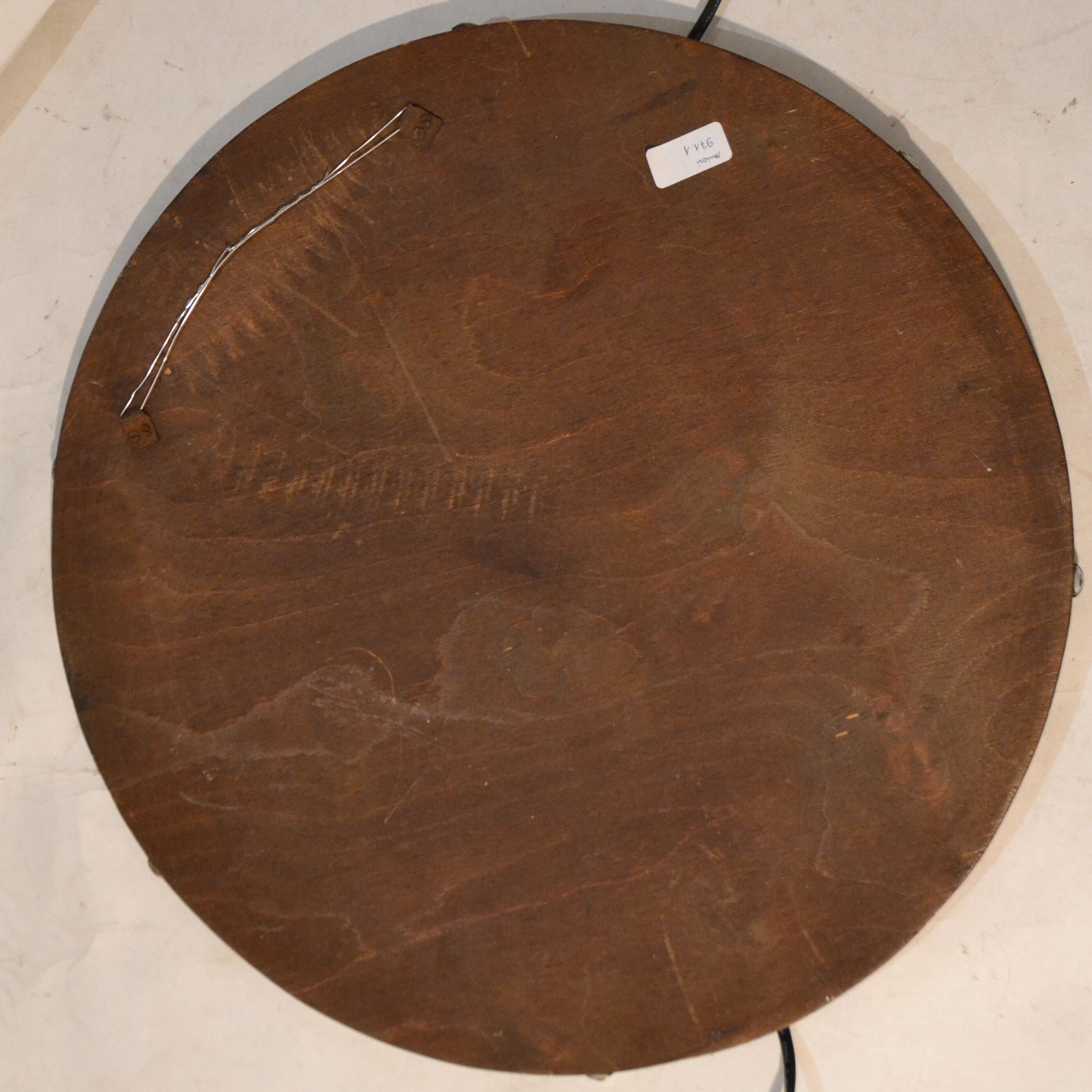 Mirror round beveled 50 years 50x50cm