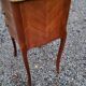 Louis XV style bedside in marquetry and marble top