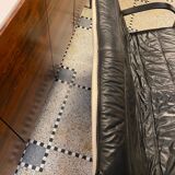 “Polhem” two-seater leather bench by Tord Björklund for IKEA 1980