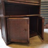 Secretary in bamboo rattan and canning