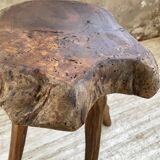 Tabouret ancien bois exotique