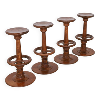 4 bar stool brutalist, 1970s