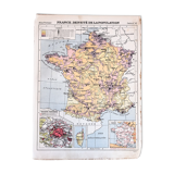 Map of France population density 1929