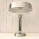 70's chrome and brushed art deco style lamp