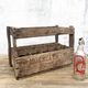 Old Vintage wooden locker box for 15 bottles - Moureaux Pantin