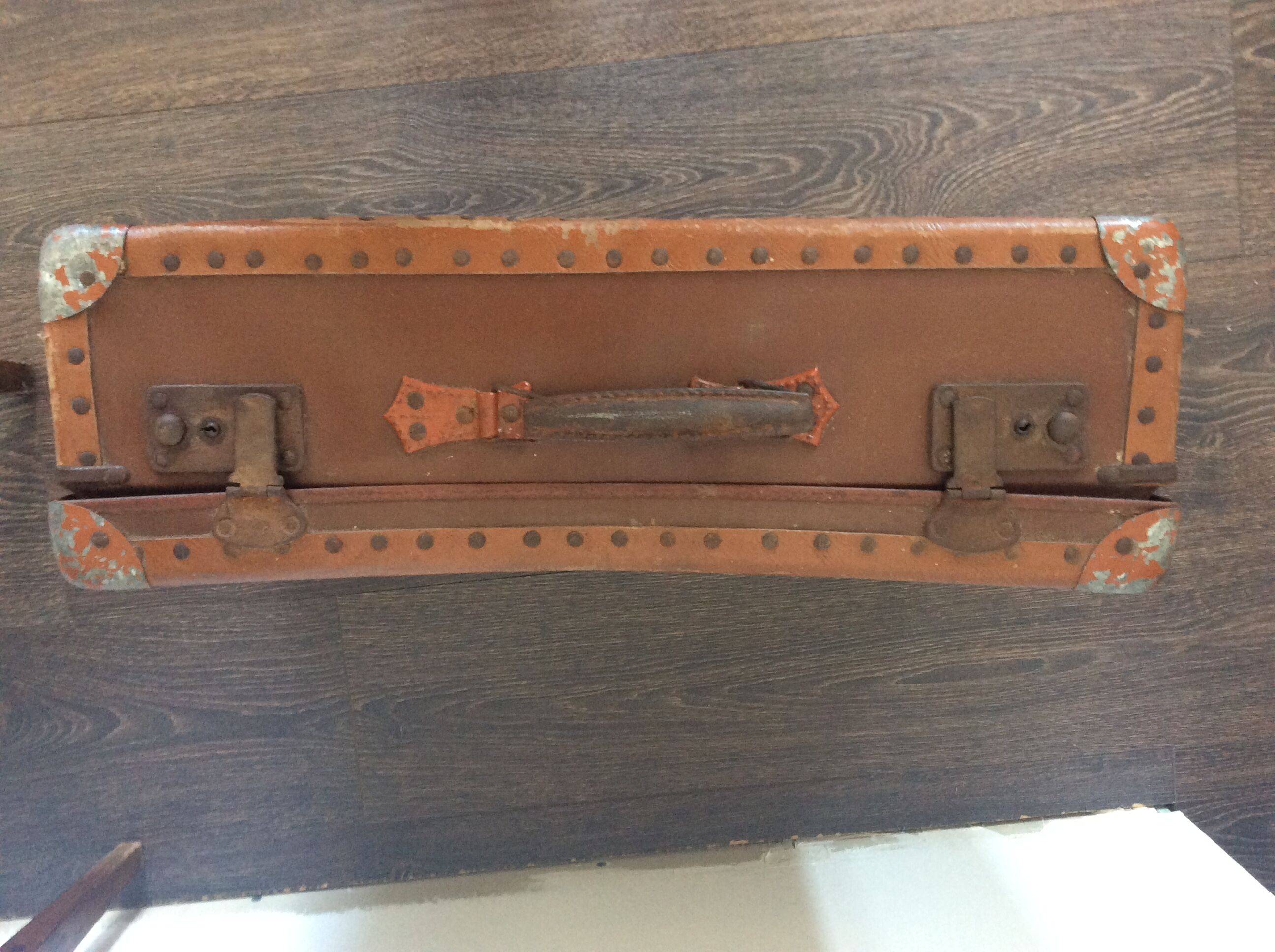 Vintage cardboard suitcase