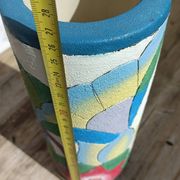Signed cylinder vase