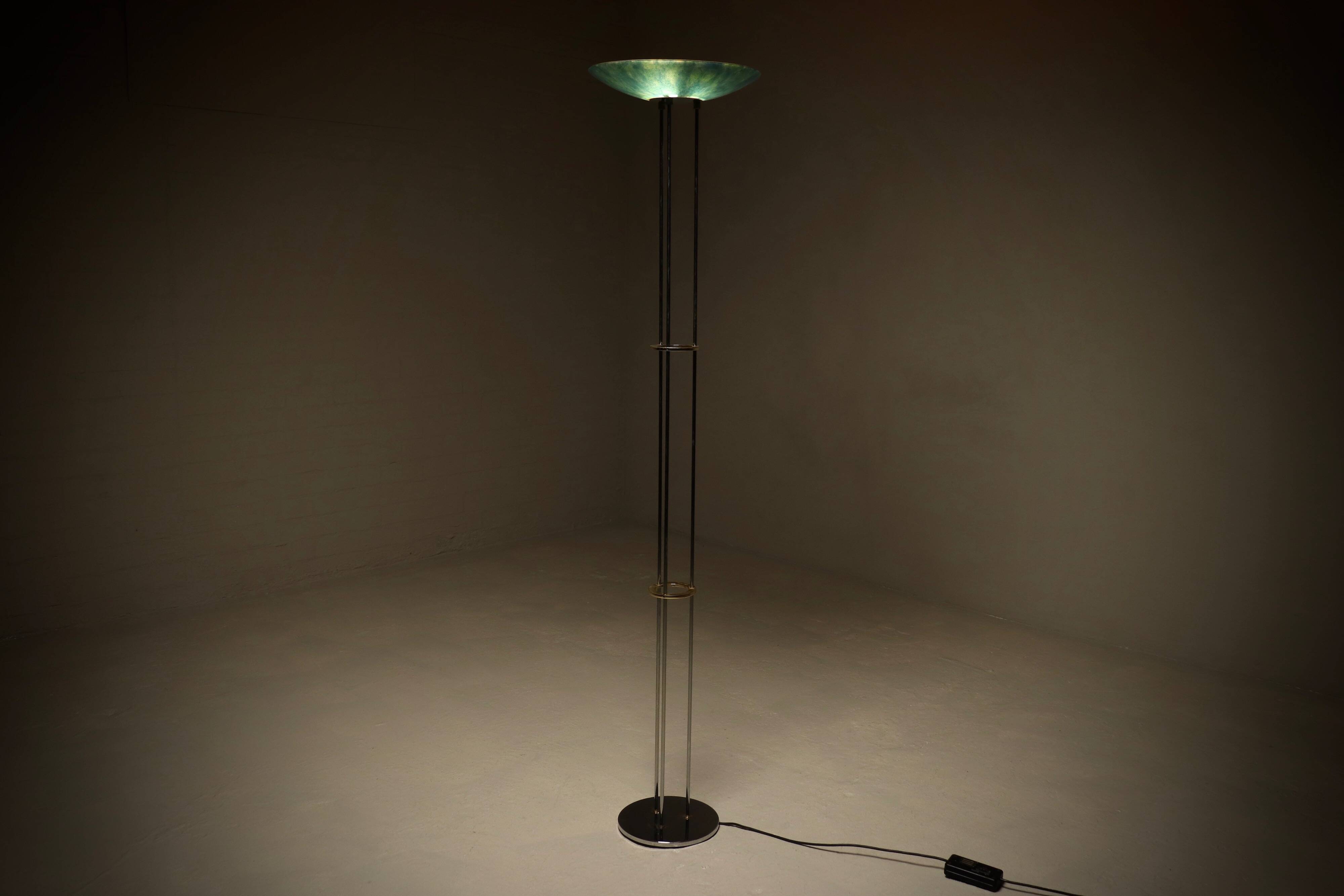 Handcrafted Studio Made Floor Lamp by Ralph Zernisch 1980s