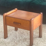 Vintage elm bedside table