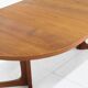Vintage Danish round extendable dining table from the 1960s, Denmark.