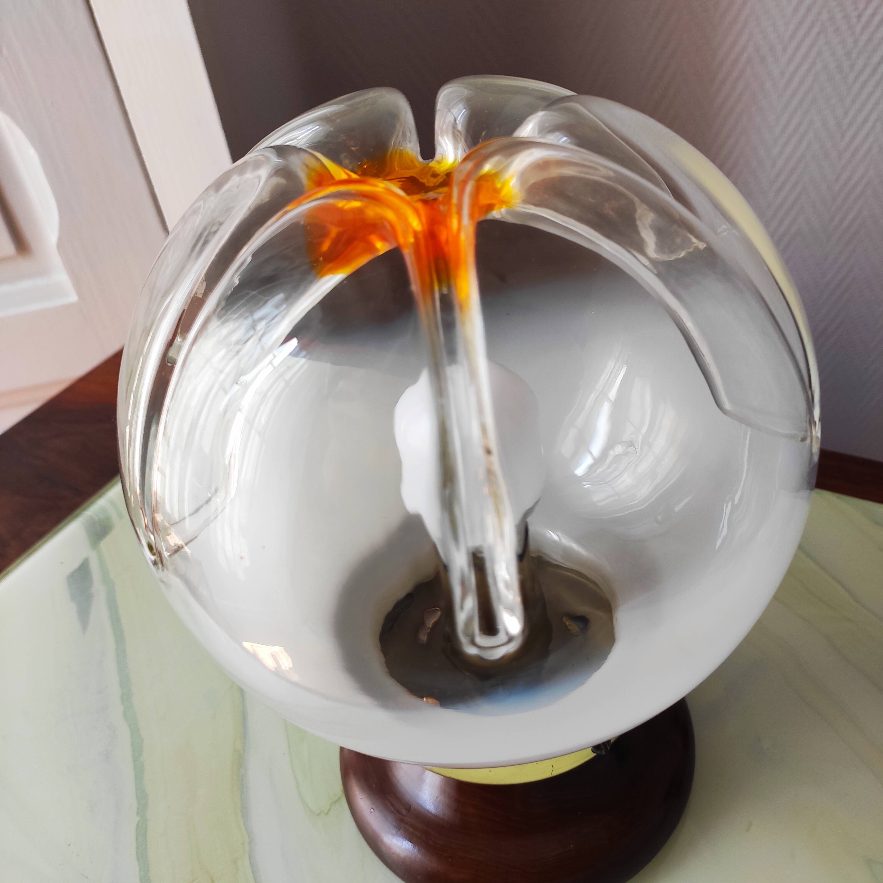 Vintage Mazzega 1970 Murano glass lamp
