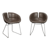 Paire de chaises Fjord par Patricia Urquiola pour Moroso, Italie, années 2000.