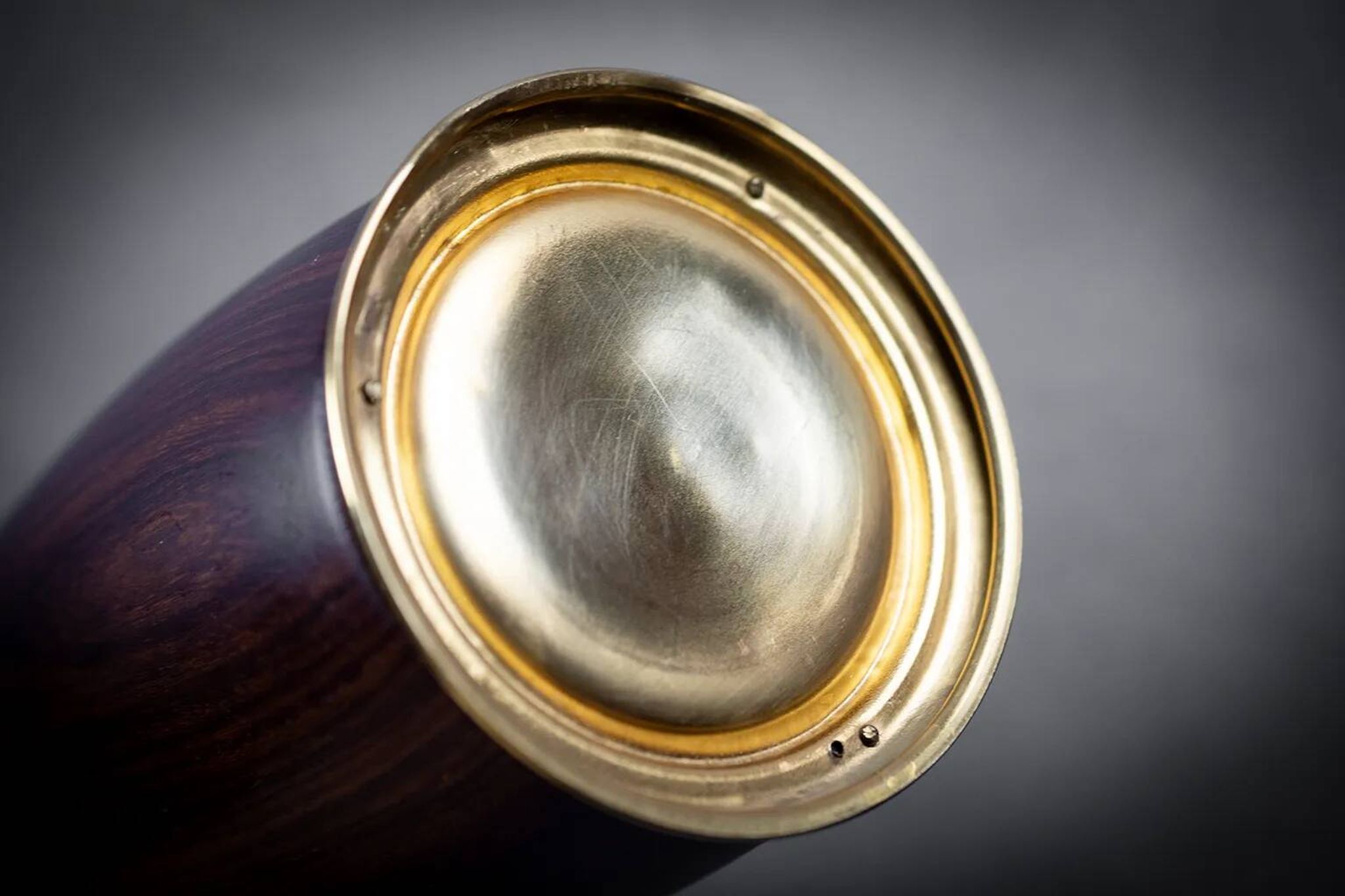 Aldo Tura - Vintage wood and brass pitcher - Italy, circa 1950