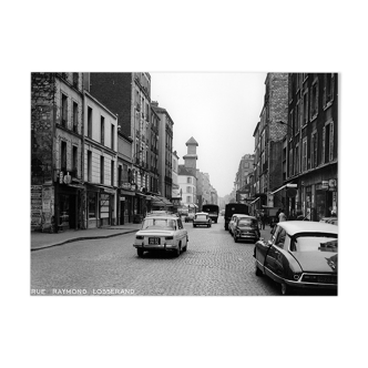 Paris in 1965 14th arrondissement on Raymond Losserand Street on the day