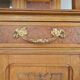Buffet art nouveau en chêne et loupe, modèle au platane, vers 1910