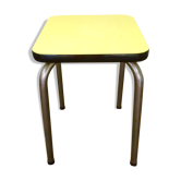 Tabouret en formica jaune