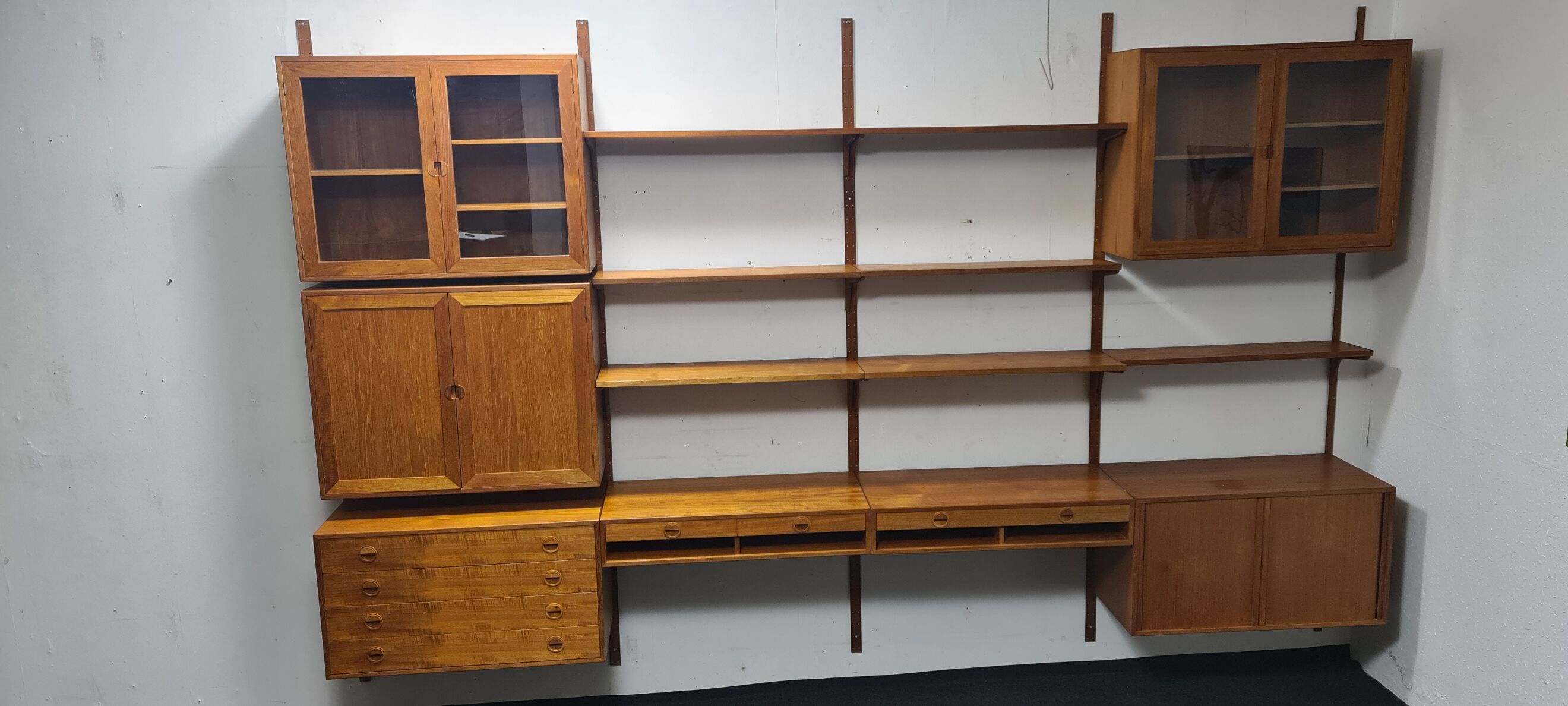 Vintage teak wall unit by HG mobel Denmark