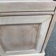 Louis Philippe buffet with 2 doors, stripped raw wood TV unit.