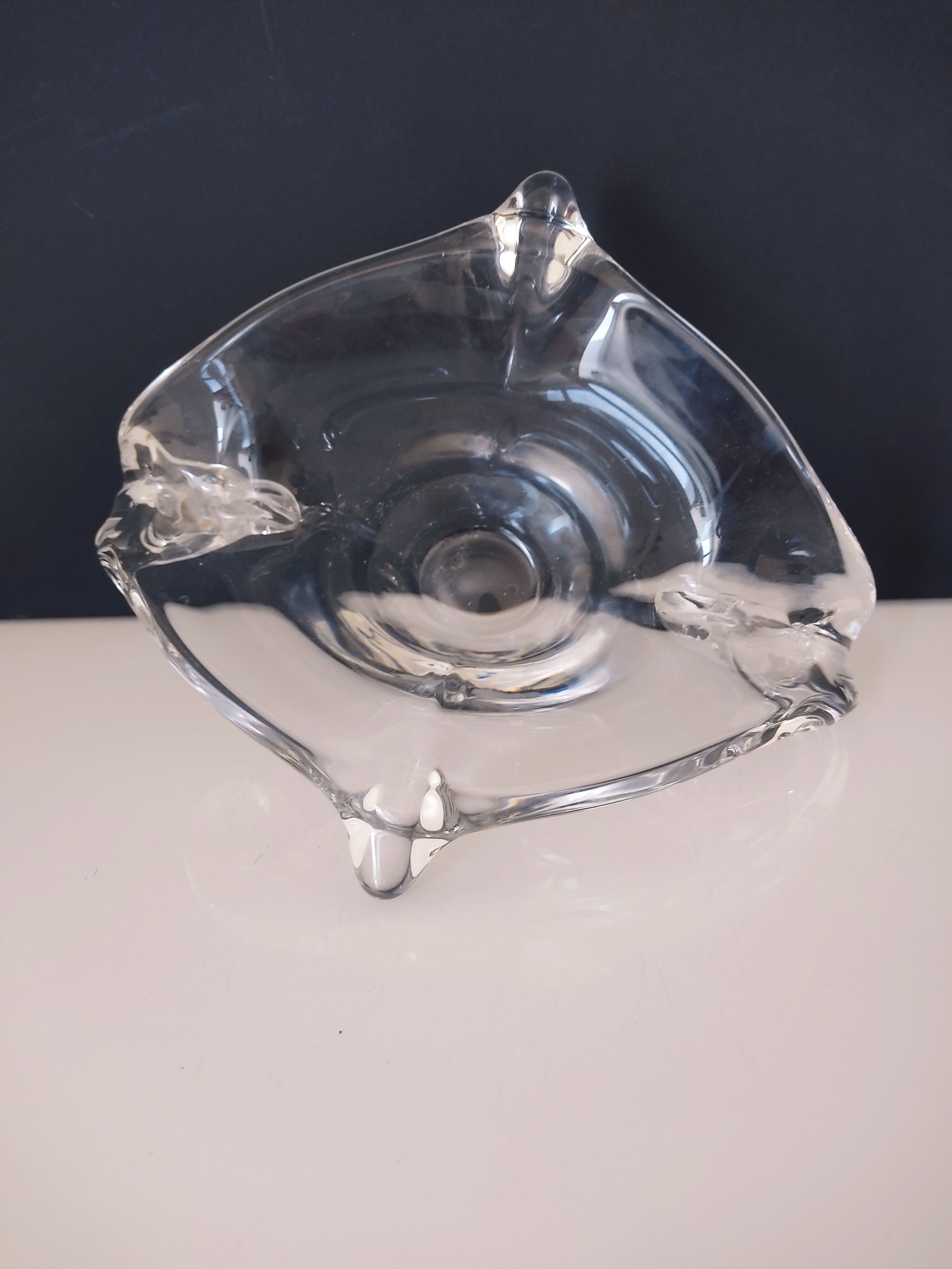 Coupe vide poche en cristal Val Saint Lambert