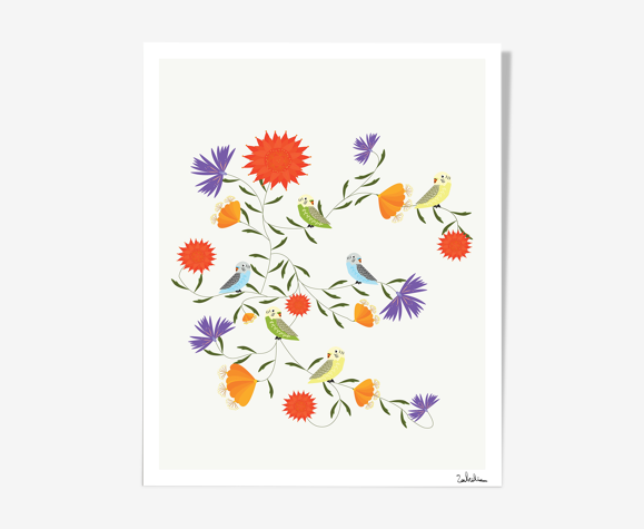 Tirage " Jardin exotique"
