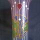 Vase rouleau Jugendstil en verre dépoli