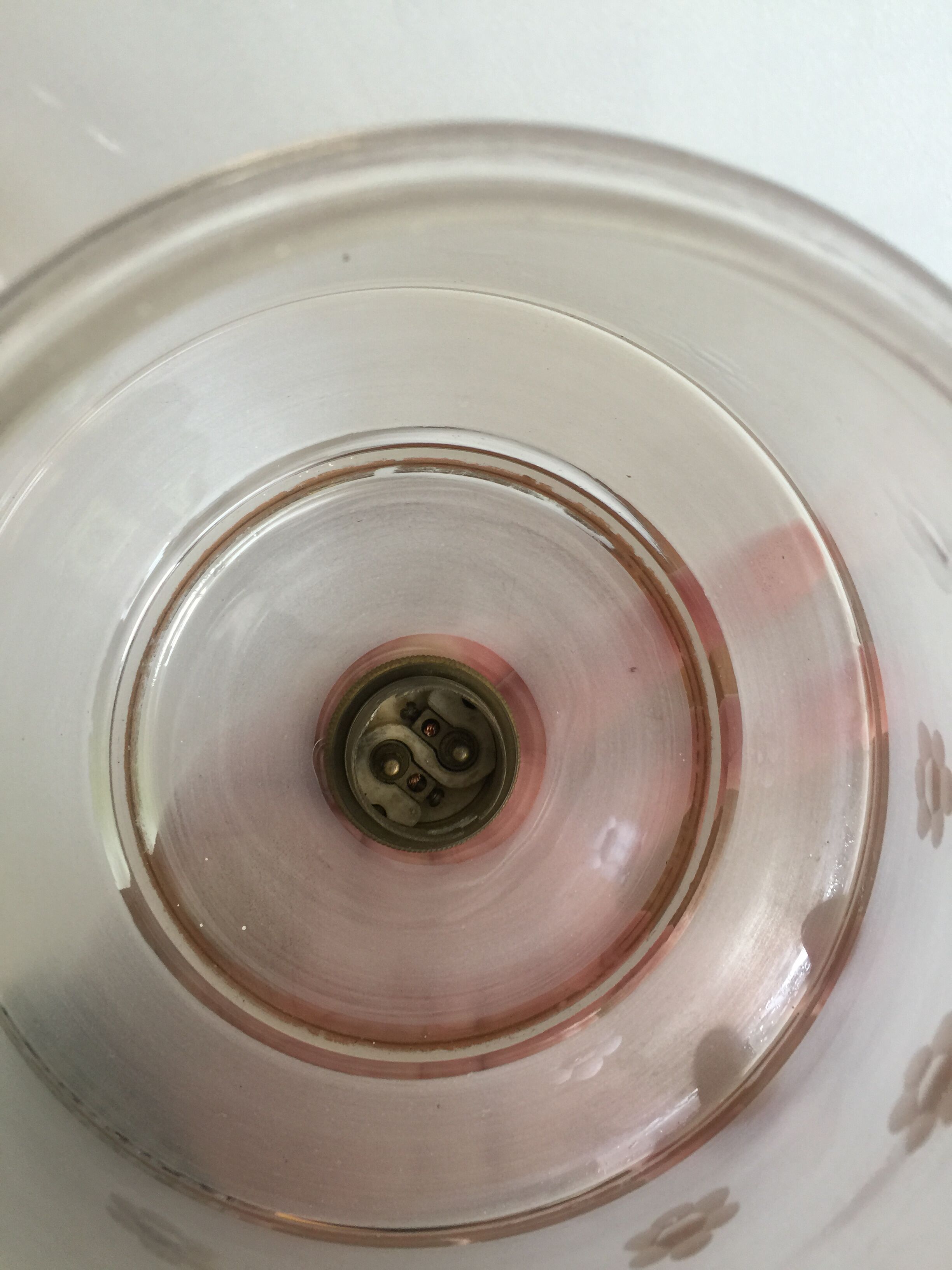 Vintage hand lamp suspension