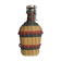 Colorful wicker bottle porcelain cap