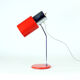 Lampe de table en chrome et métal rouge, par Josef Hurka pour Napako années 1960