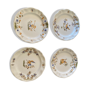 lot de 4 assiettes murales