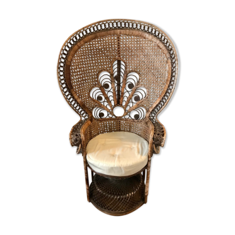 Armchair Emmanuelle peacock