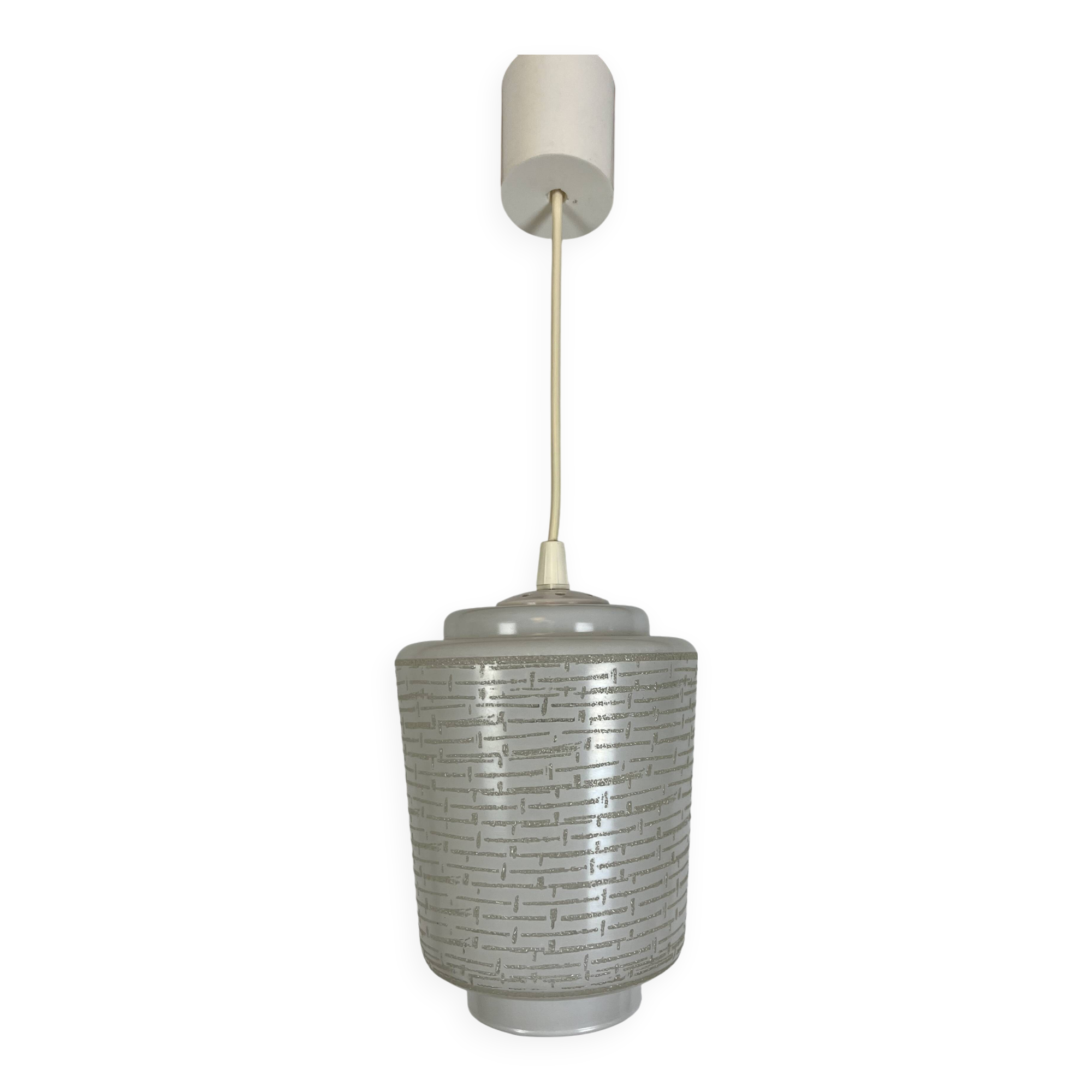Vintage 60s opaline pendant light