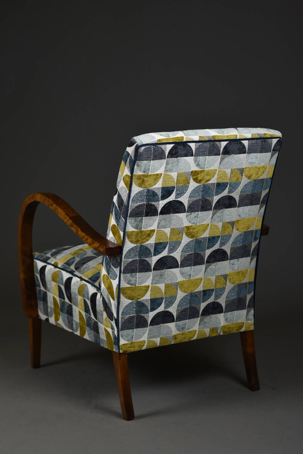 Modernist armchair from the 1930s/40s – Birchwood, original springs, fully