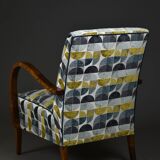 Modernist armchair from the 1930s/40s – Birchwood, original springs, fully