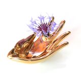 Empty golden pocket "hand" porcelain, 70s