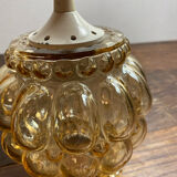 Portable pendant light in bubble glass