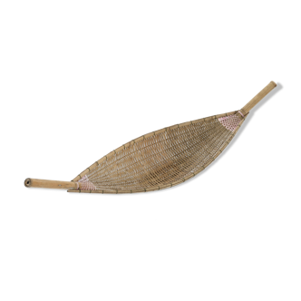 Bamboo and wicker seat