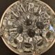 Reims glass flower spade with silver metal footing