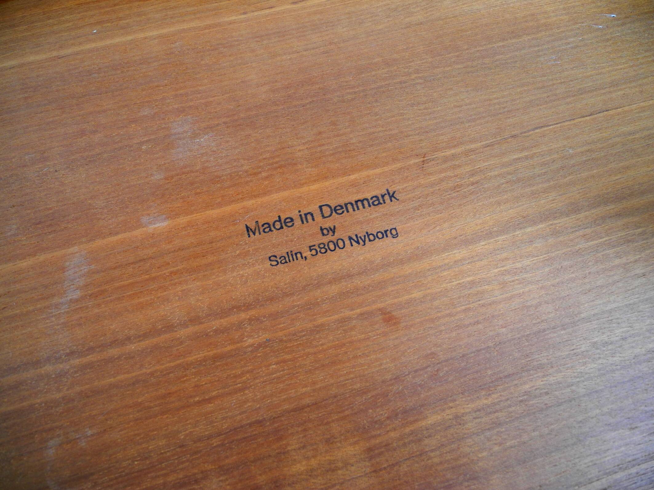 Danish mid-century teak side table with drawer by Salin Nyborg, circa 1960s